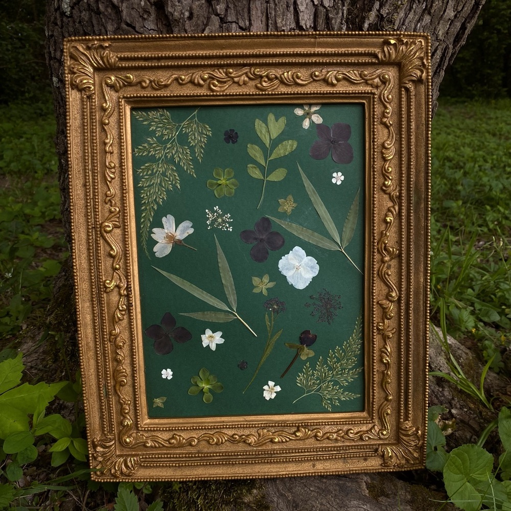 Pressed flower art